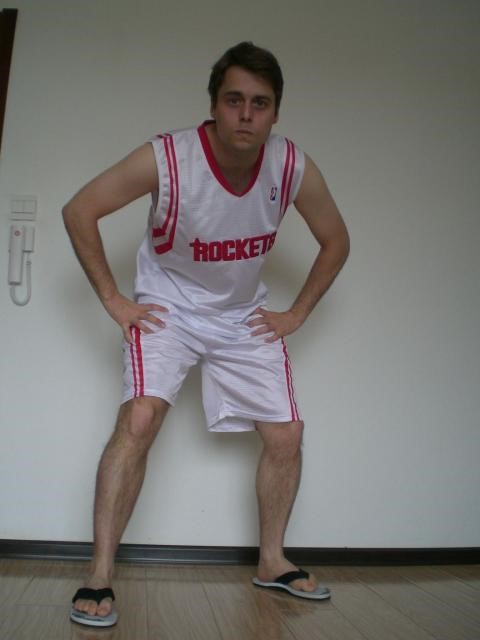 Me in the basketball shirt. Note the shoes!